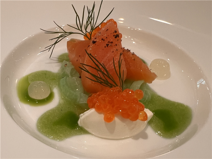 salmon canape